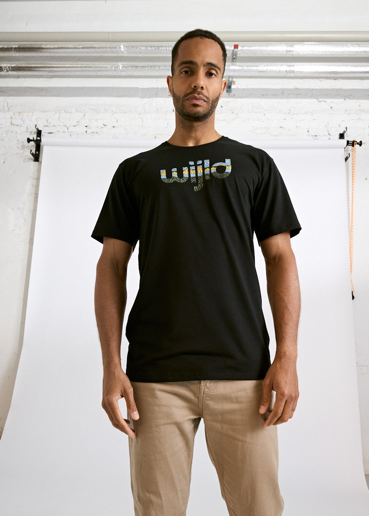Wijld Timo Landscape T-Shirt Herren Print Holz 200 g/m²