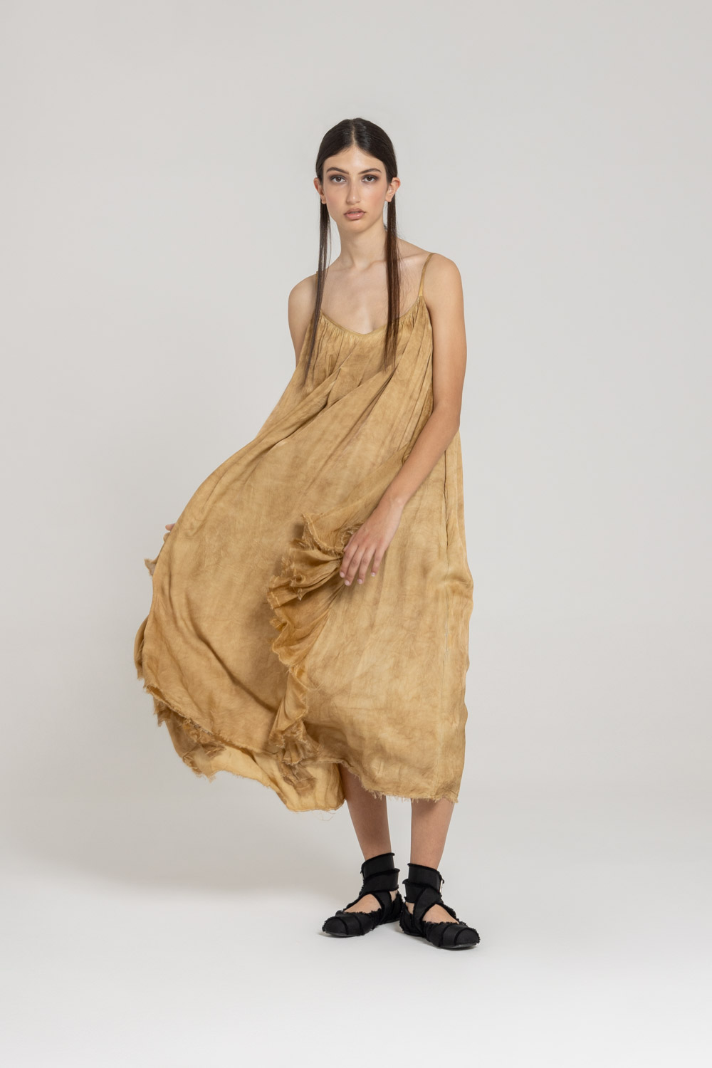 Sanctamuerte Abito Lungo Kleid lang Alltag