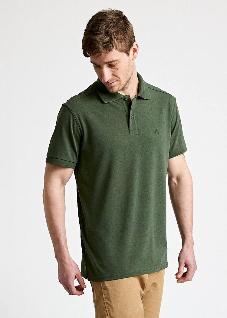 Wijld Polo-Shirt Paul Black Forest Herren Polo Slim L Lyocell