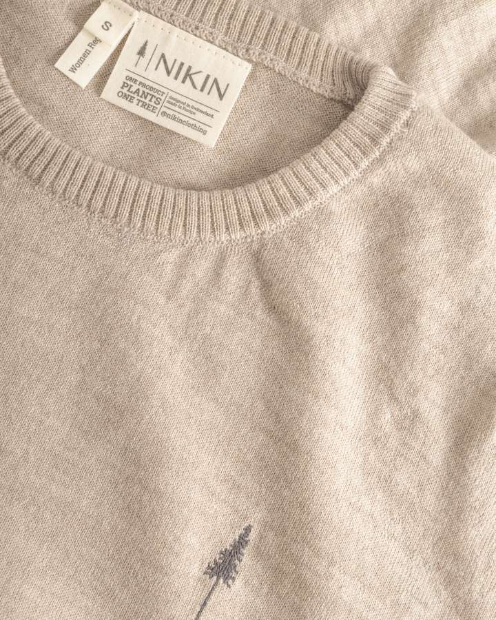 NIKIN TreePullover Merino Wool Pullover Caramel Mel Damen