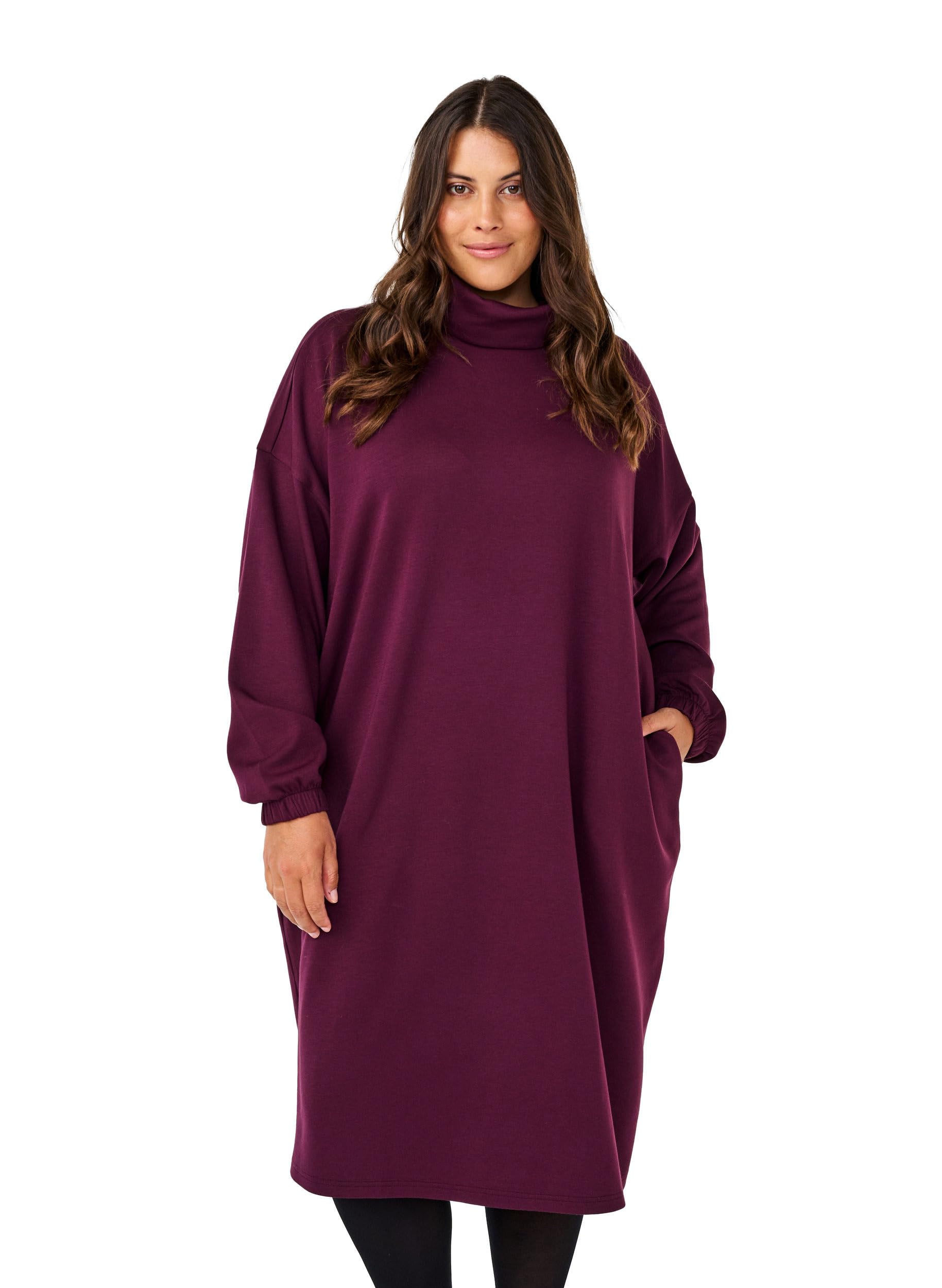 Zizzi Dresses Midikleid Große Größen Evening Blue Modal
