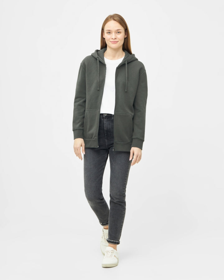 NIKIN TreeHoodie Jacket Hoodie Ash Green Bio-Baumwolle