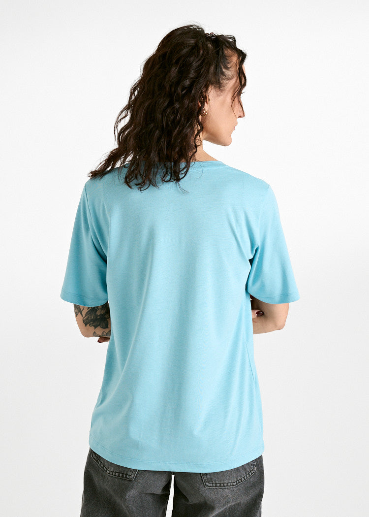 Wijld WoodShirt Frida Milky Blue Damen T-Shirt Lyocell