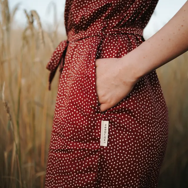 NORDLICHT Kleider Kleid Elin mit Punkten Ecovero Taschen