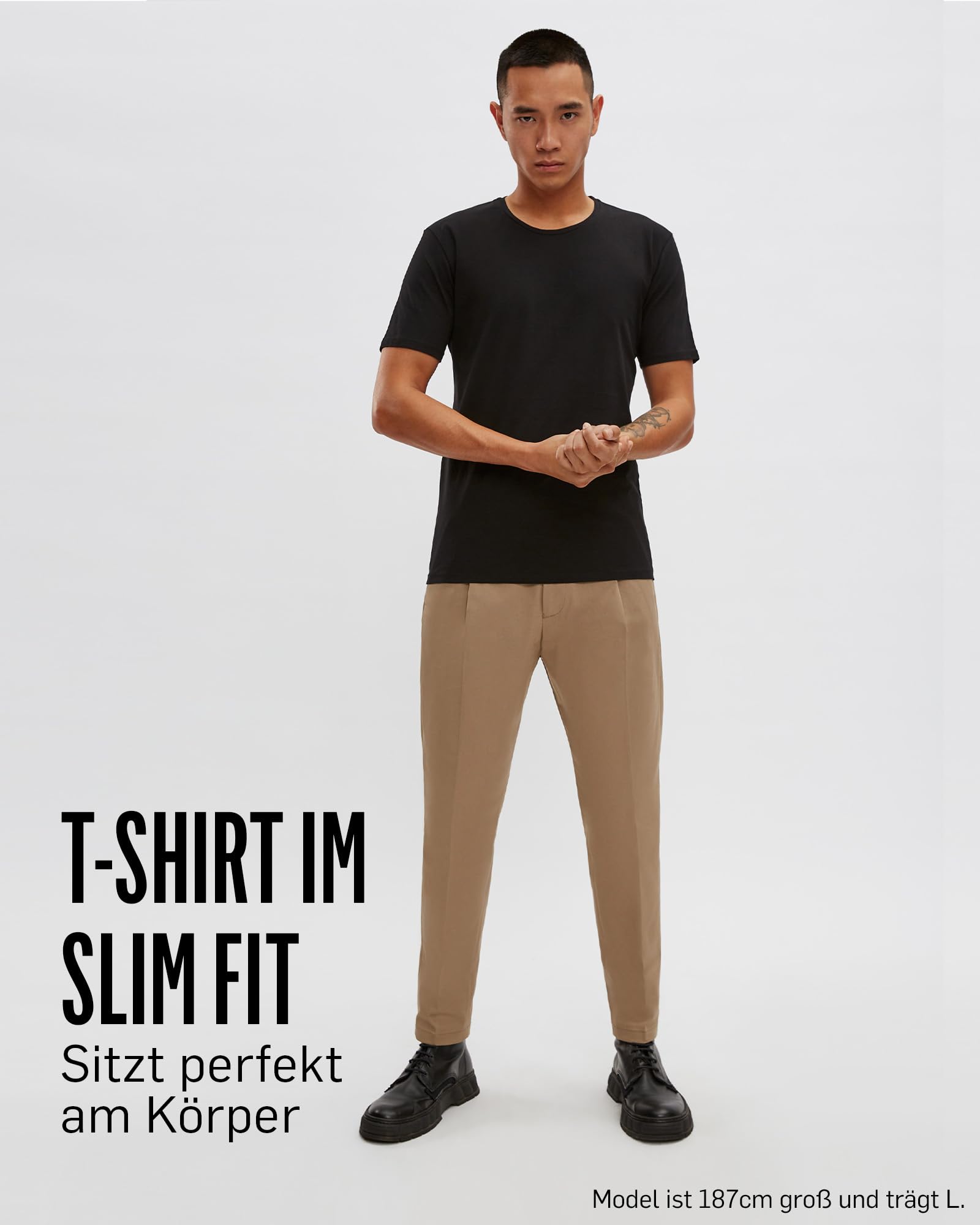Drykorn Drynamic T-Shirt Slim Fit Schwarz S Herren