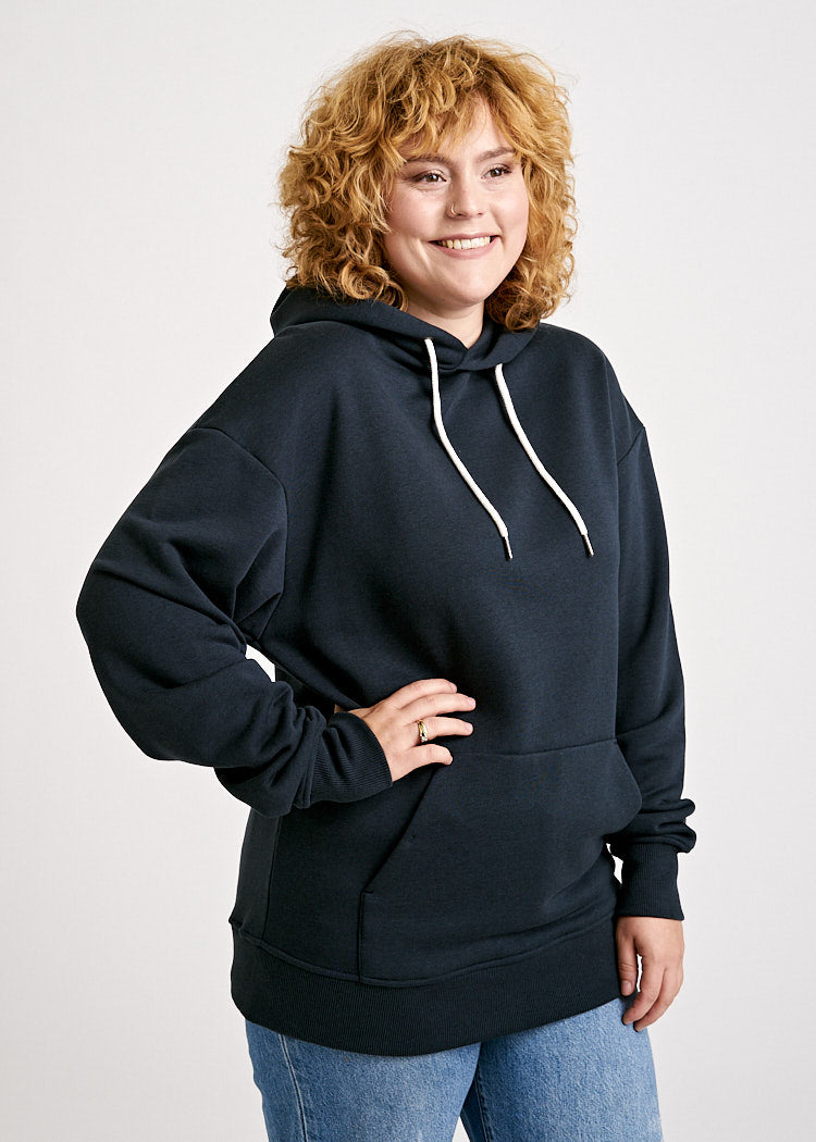 Wijld Hoodie Damen Carbon Grau Bio-Baumwolle