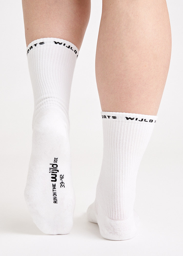 Wijld Woodsocks Tennissocken Sport Bright White 39-42 Lyocell