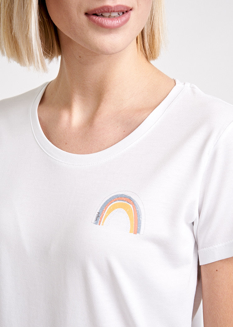 Wijld Sarah Little Rainbow Damen T-Shirt mit Print