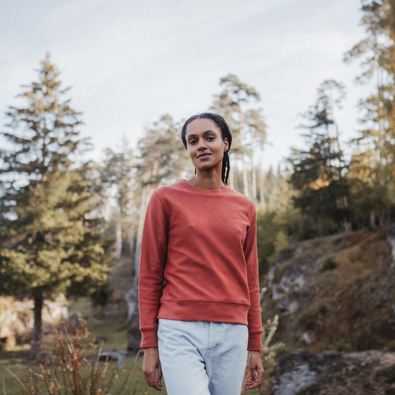 NORDLICHT Sanna Pullover Bio-Baumwolle gemustert
