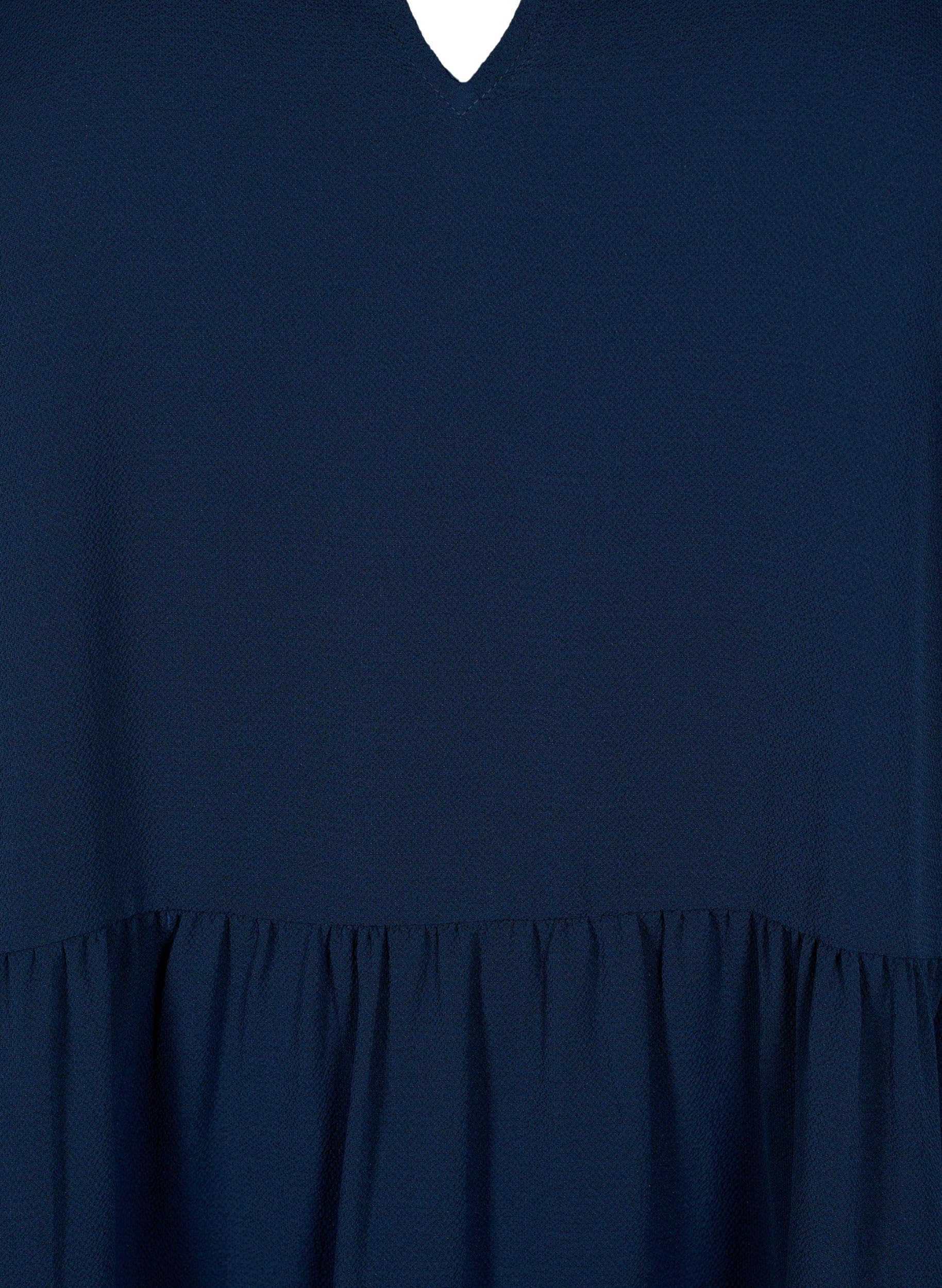 Zizzi Dresses Kleid Kurzarm V-Ausschnitt A-Linie Gr.42-60