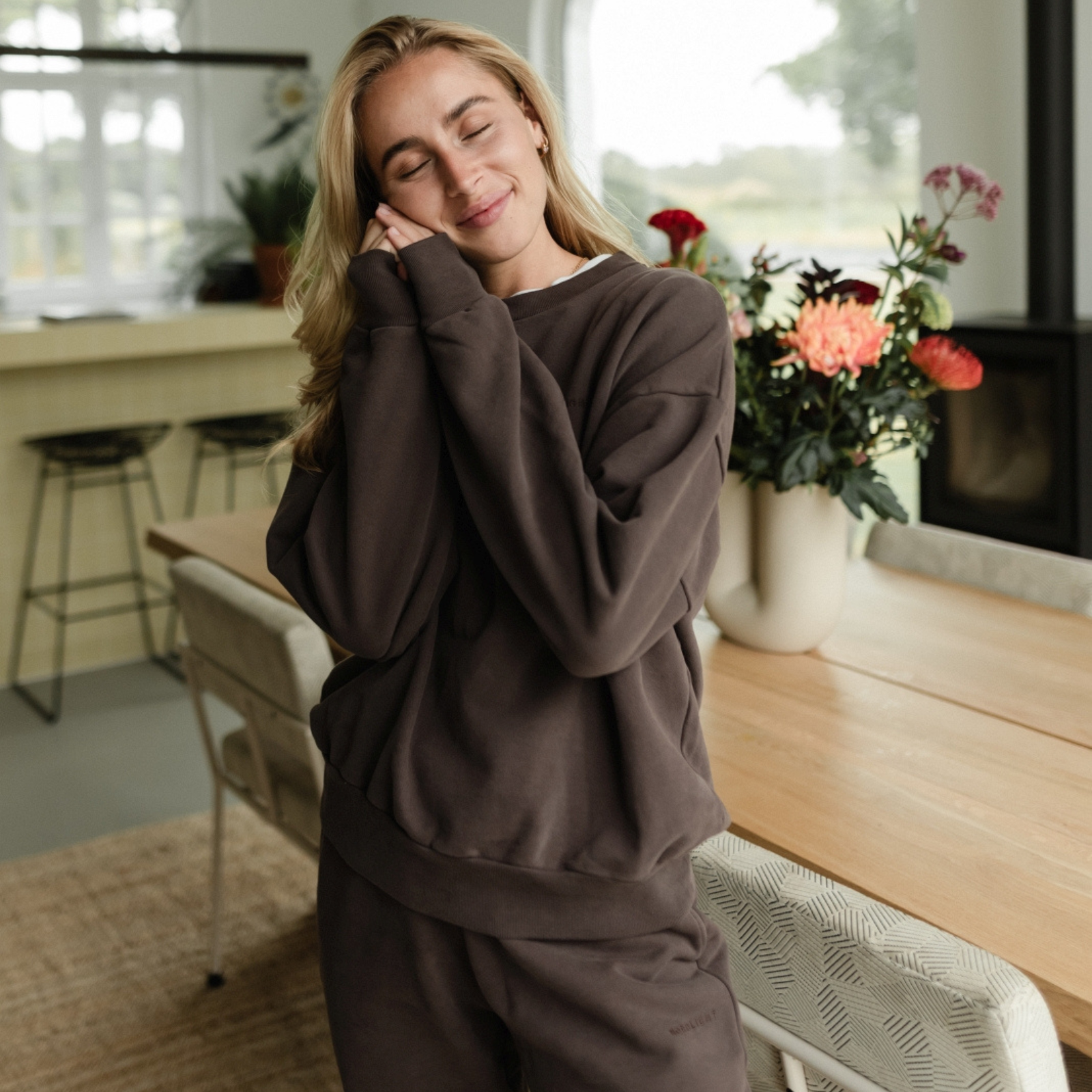 NORDLICHT Nova Sweatpants Braun Recycling-Baumwolle