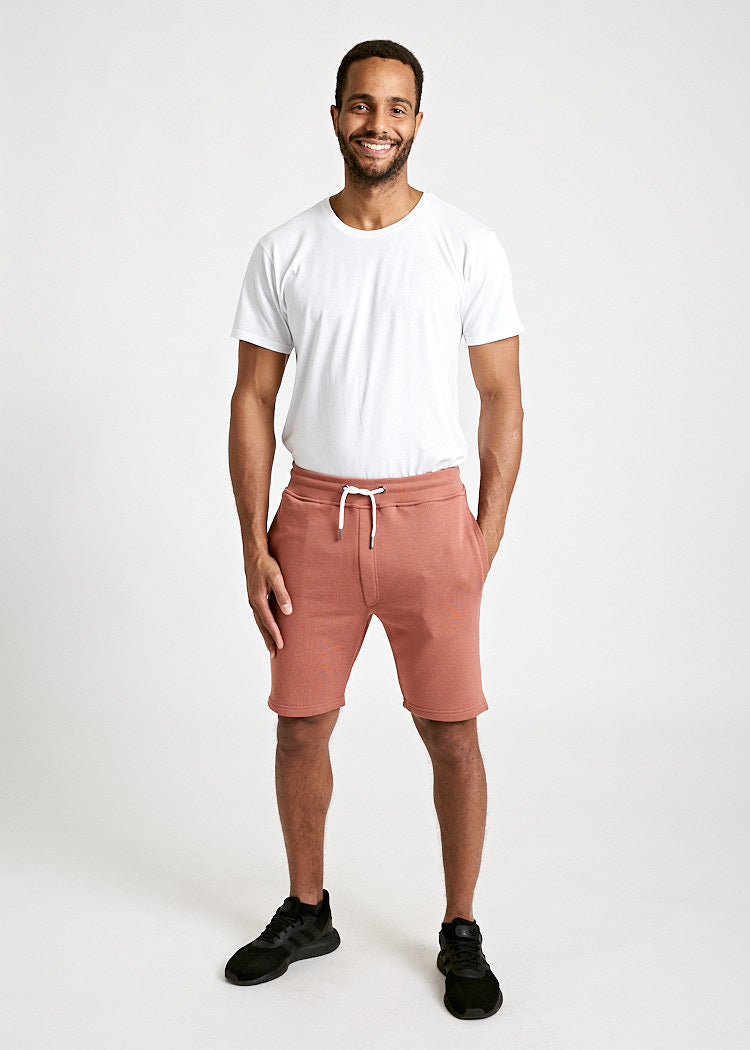 Wijld Sweat Shorts Herren Copper Red Lyocell Bio