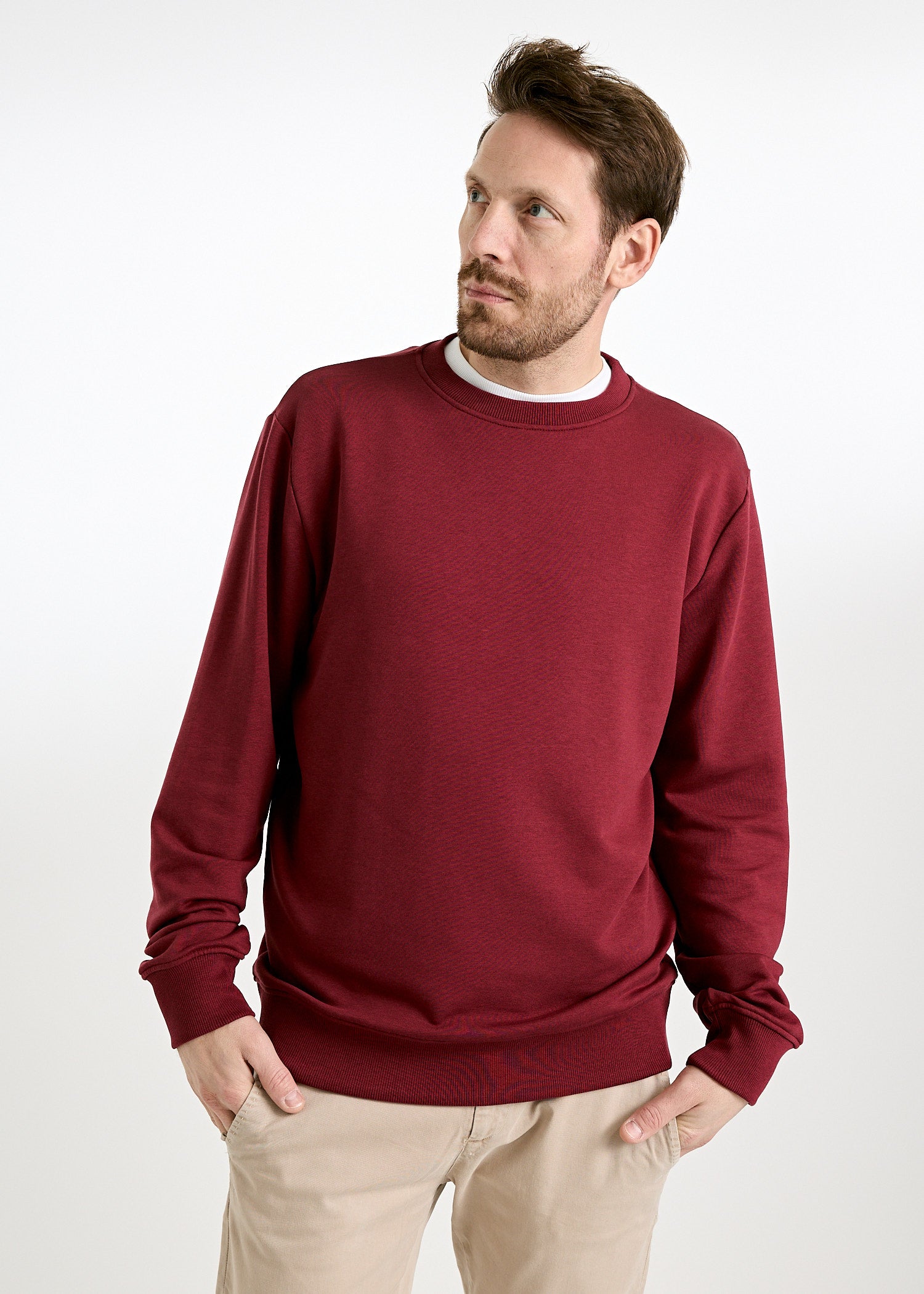 Wijld Till Herren Sweater Tibetan Red Lyocell-Bio-Baumwolle