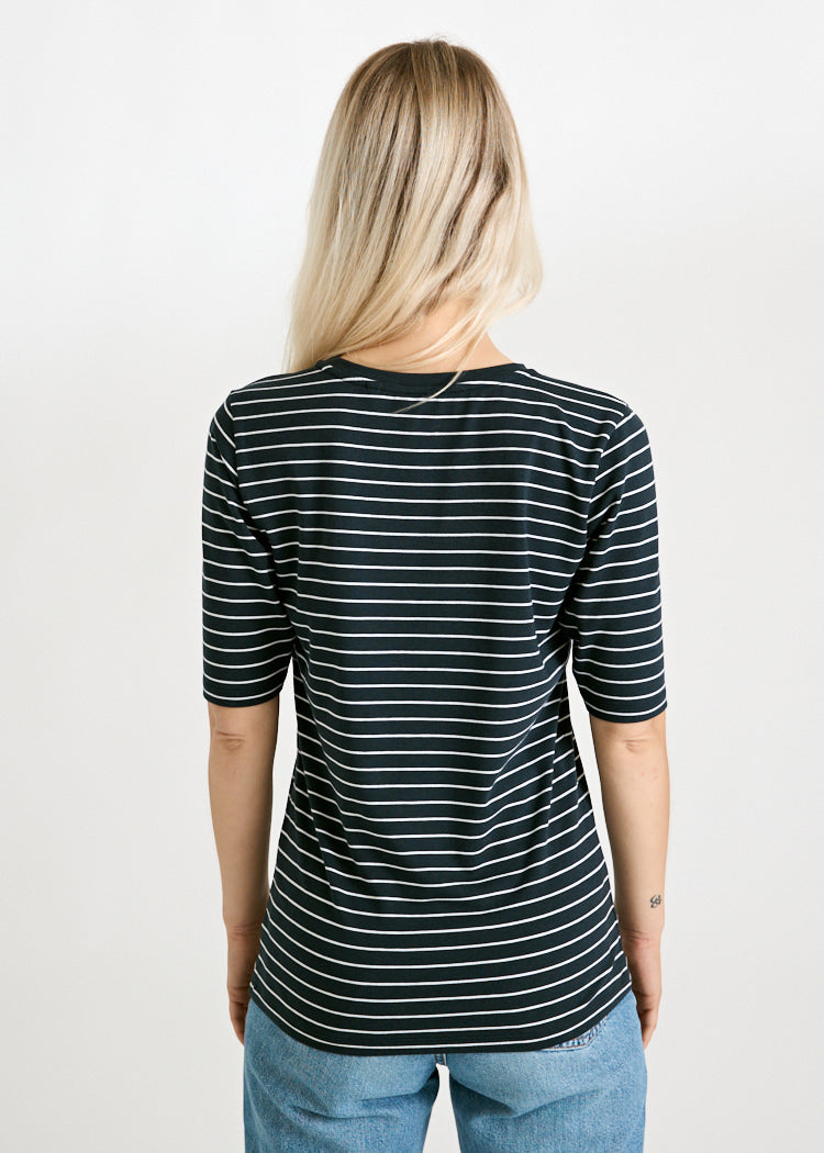 Wijld Woodshirt Lola Whitestripes Damen T-Shirt Carbon