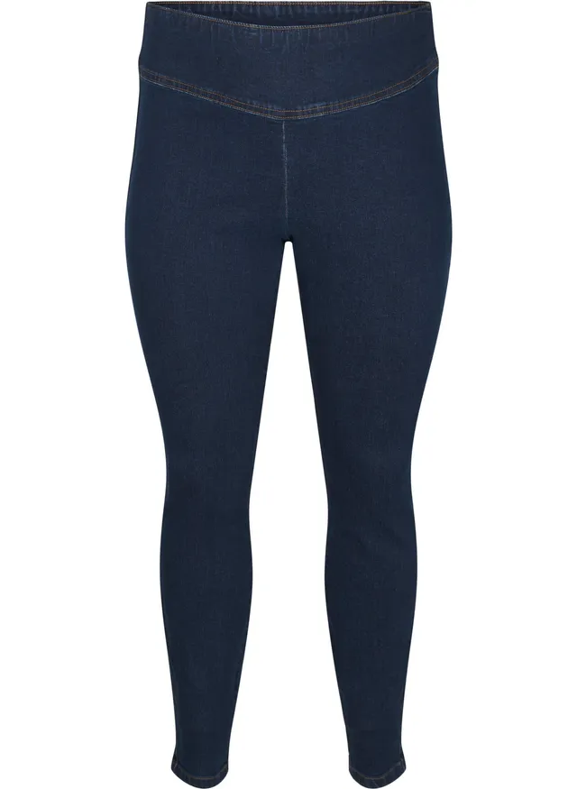 Zizzi Jeans Jeggings Baumwolle 42W/30L Dark Blue