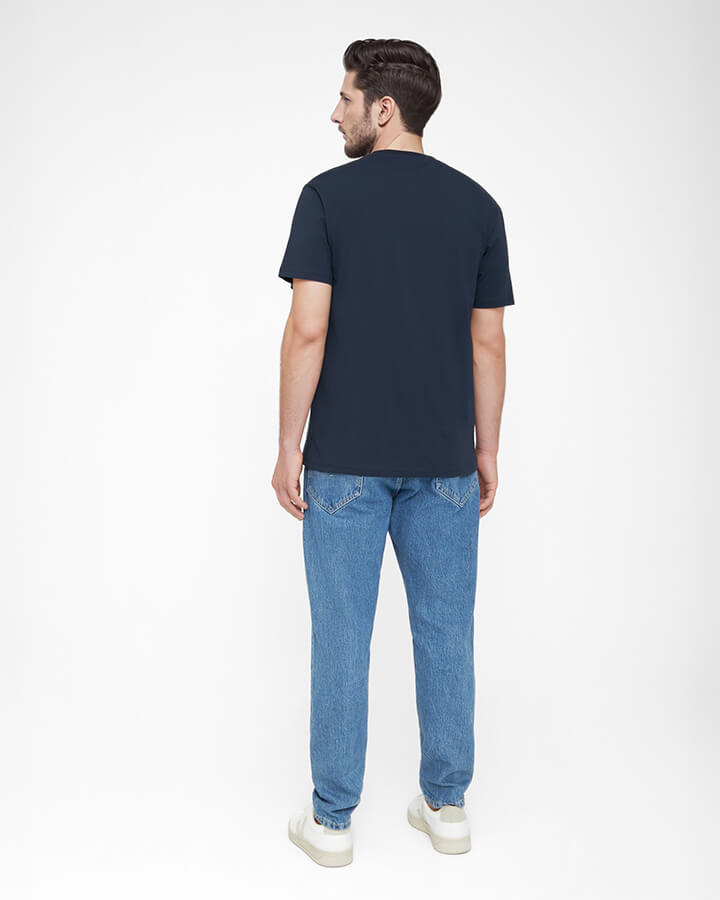 NIKIN TreeShirt Plain T-Shirt Dark Navy Bio-Baumwolle