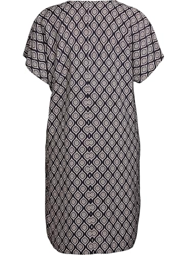 Zizzi Kleid Viskose V-Ausschnitt Seitenschlitz Gr. 42-60