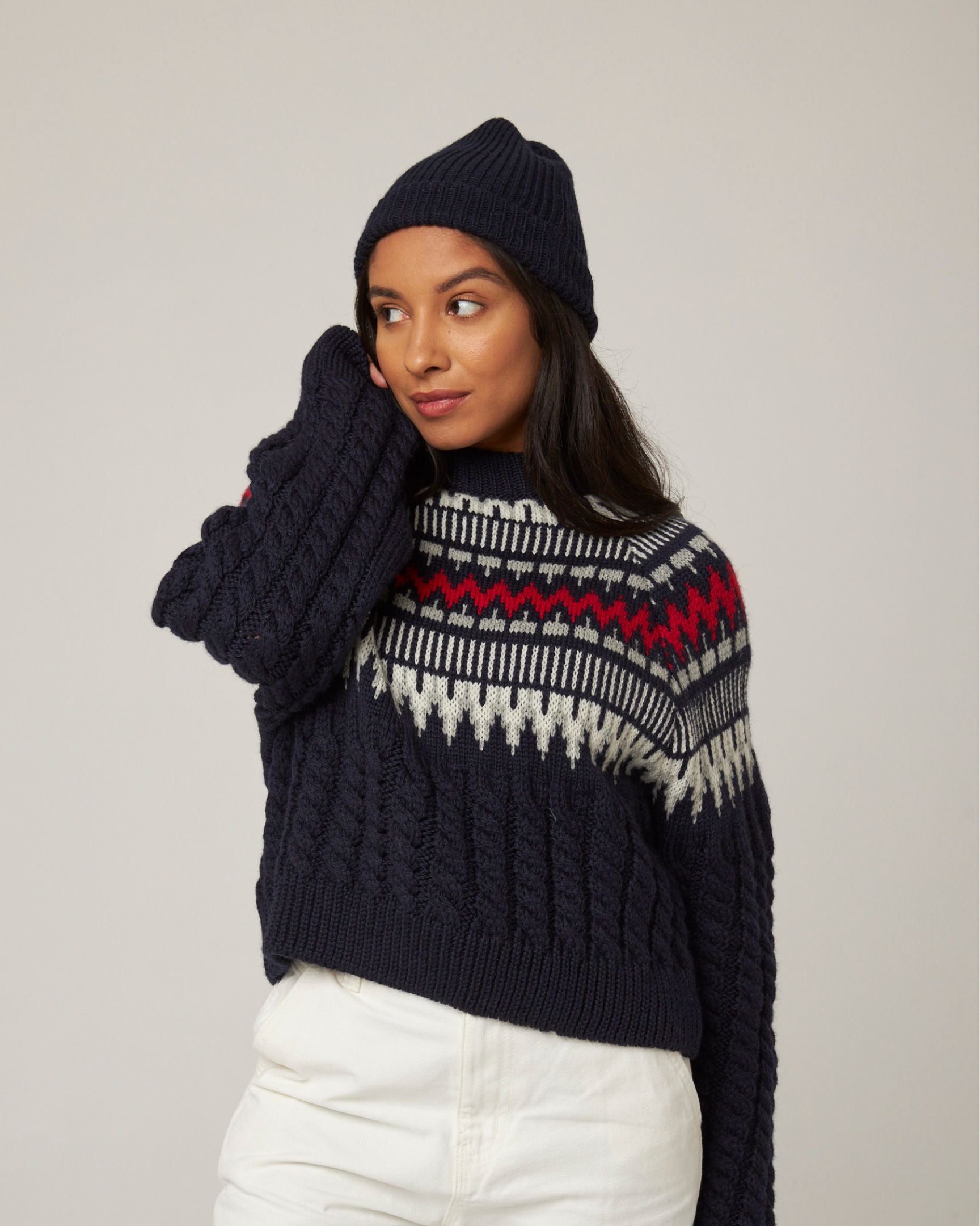 Peregrine Porter Ribbed Beanie Mütze Oak Merinowolle