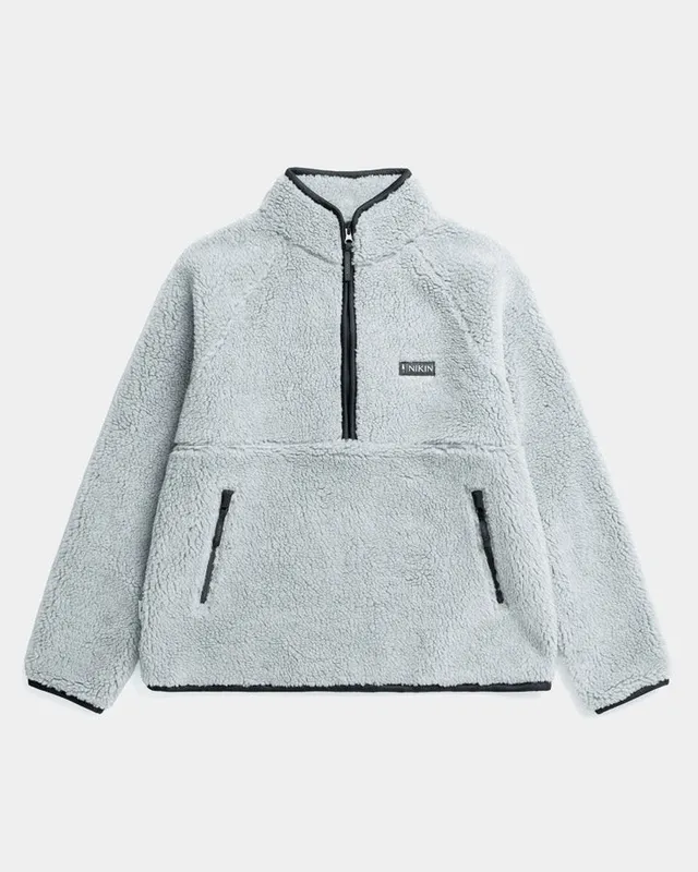 NIKIN TreeFleece Teddy Pullover Damen Grey Mel Fleece