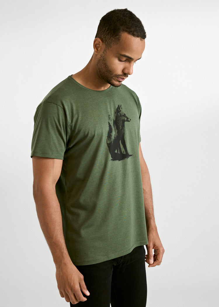 Wijld WoodShirt Alex Forest Fox Herren T-Shirt Bio