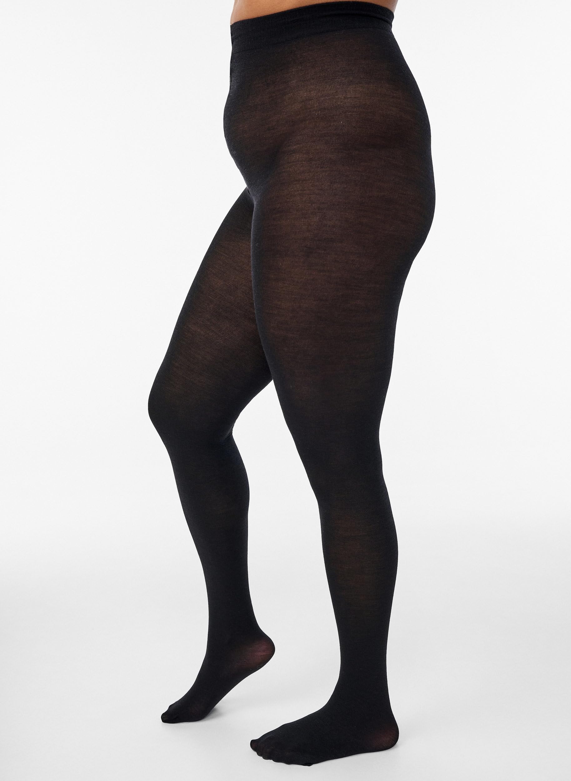 Zizzi Basics Wollstrumpfhose Große Größen 60% Wolle