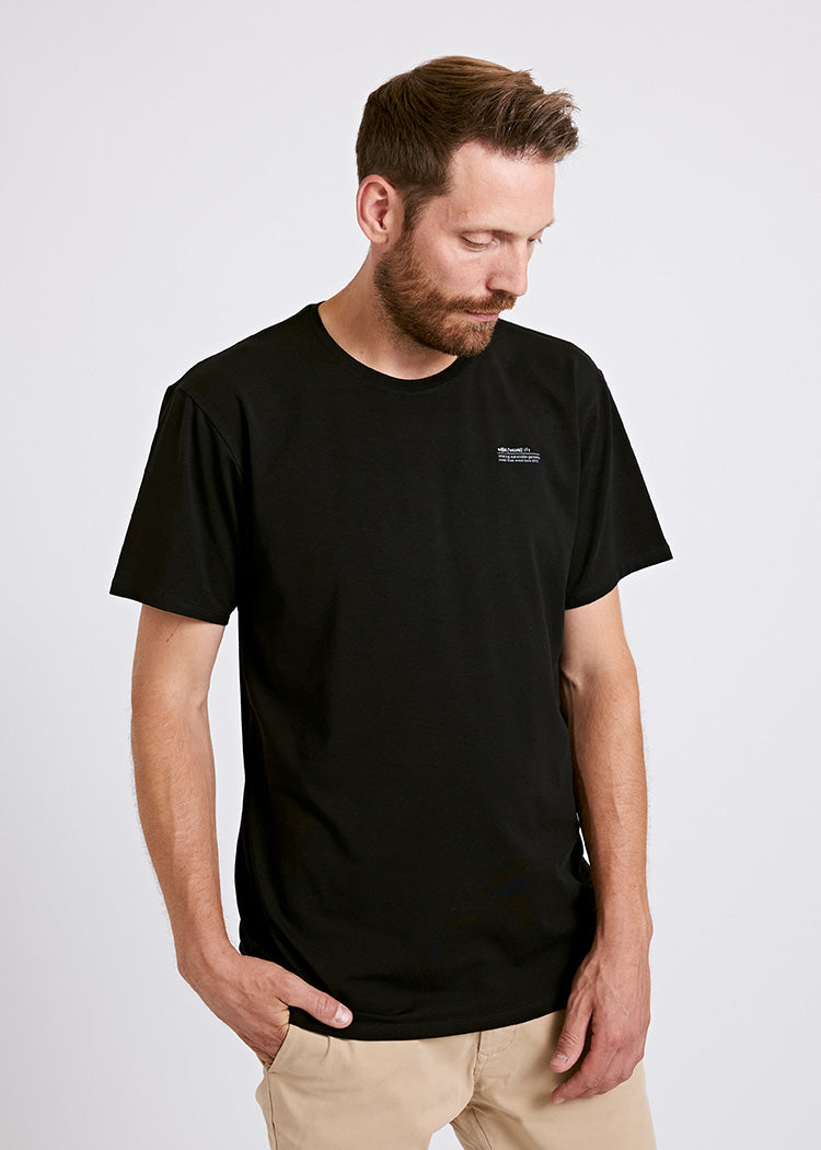 Wijld Timo Black Herren T-Shirt Schwarz Bio