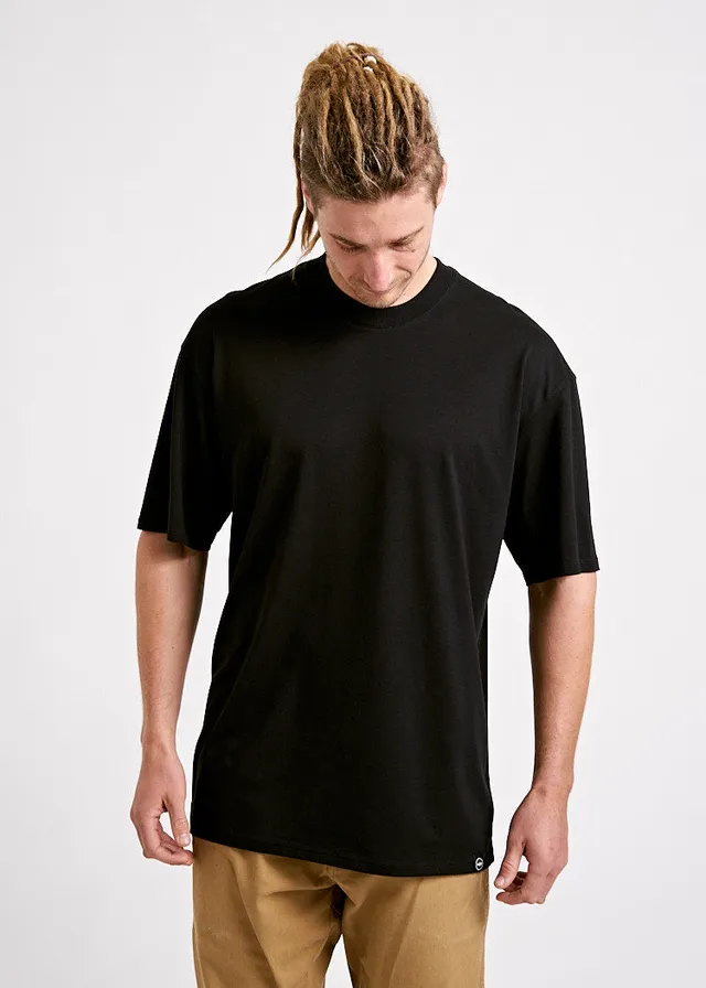 Wijld James Black Herren T-Shirt Lyocell