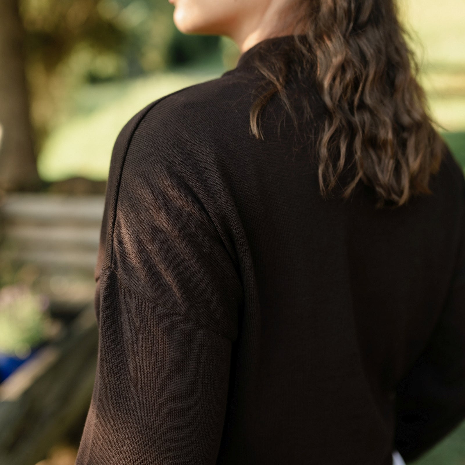 Nordlicht Tarja Feinstrick Pullover Dunkelbraun Bio