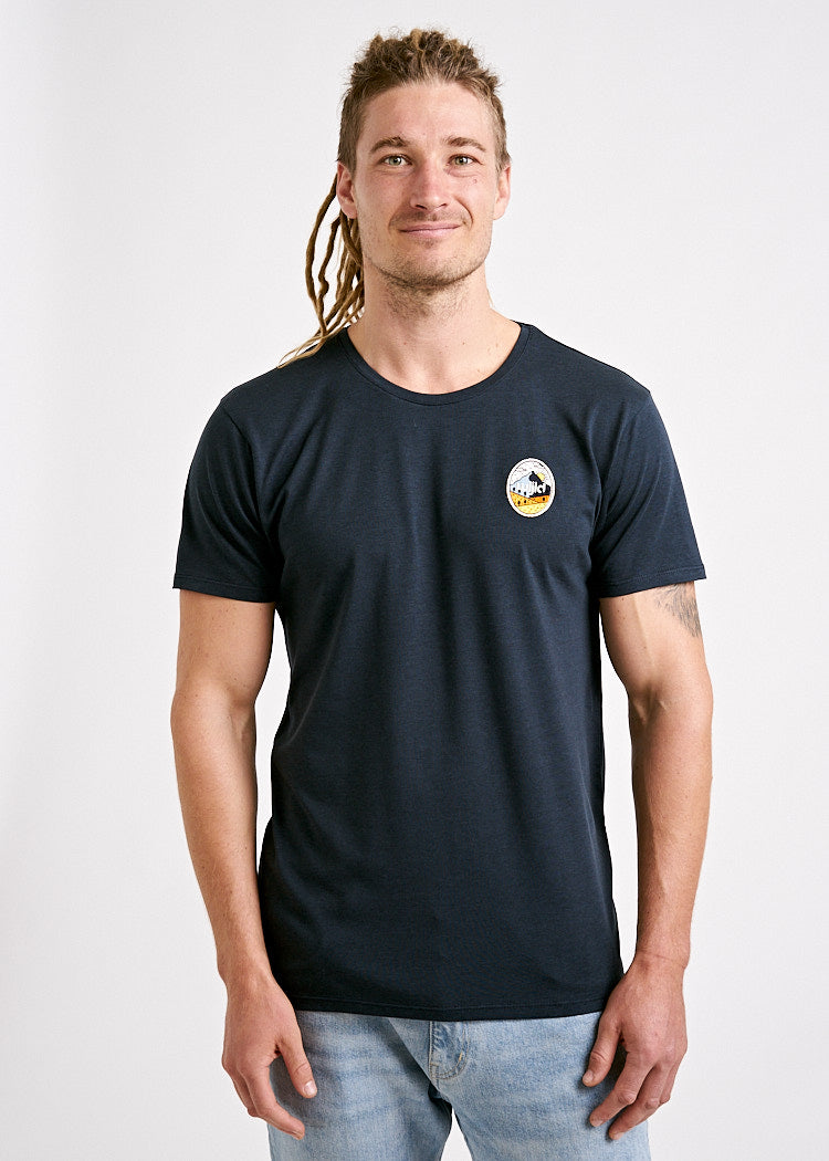 Wijld Alex Woodshirt T-Shirt Herren Peak Print Carbon