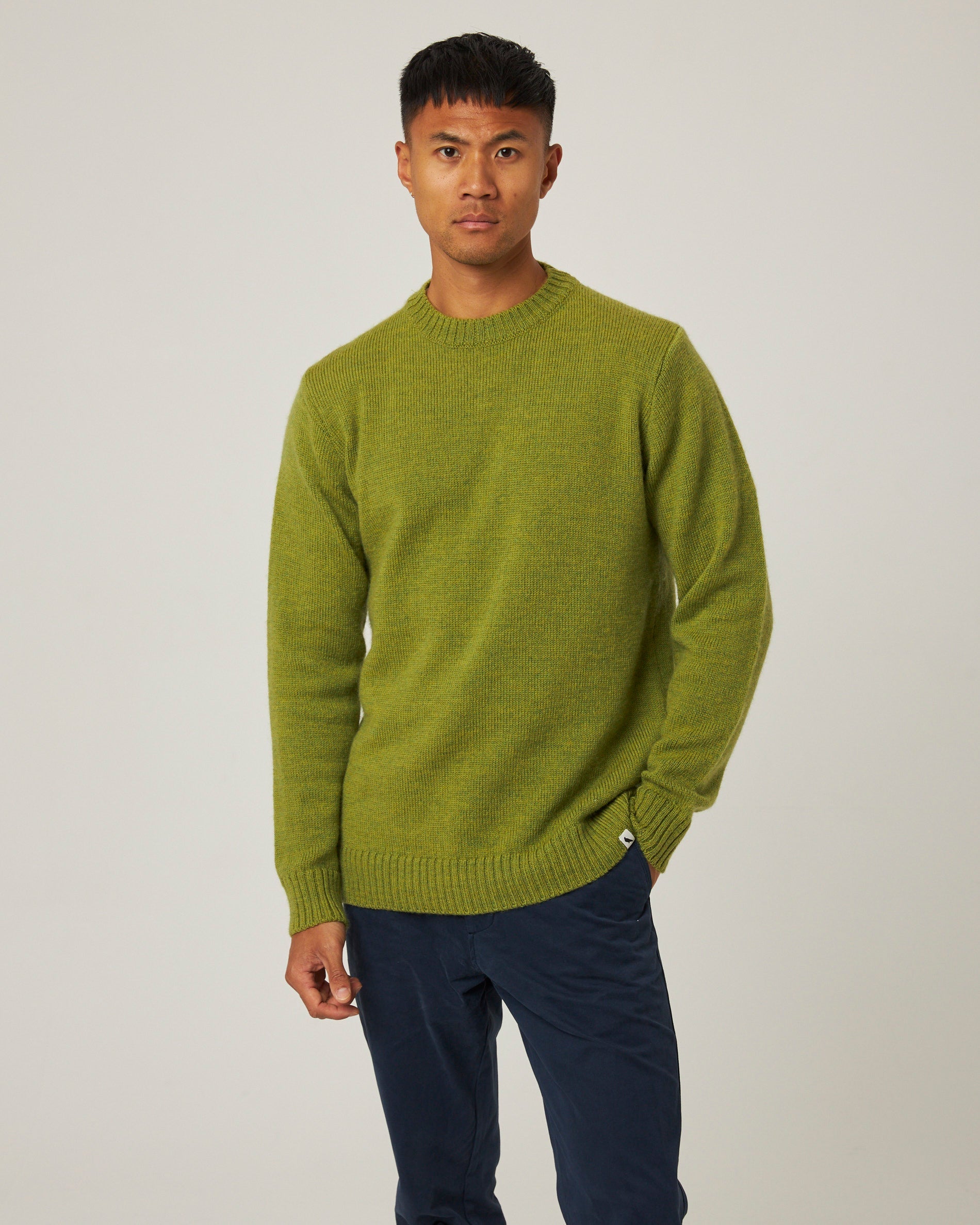 Peregrine Makers Crew Jumper Herrenpullover Orange M Merino
