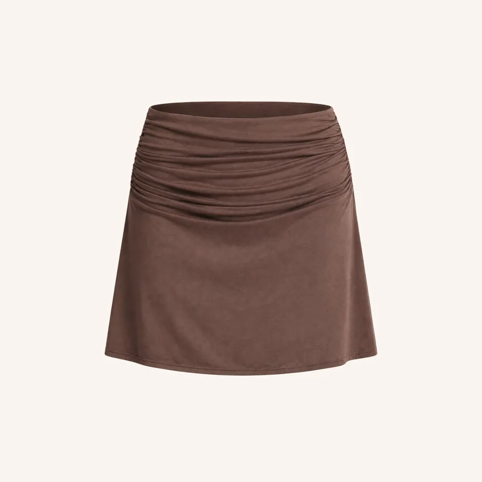 Nordlicht Runa Jersey Mini Rock Braun Bio-Baumwolle