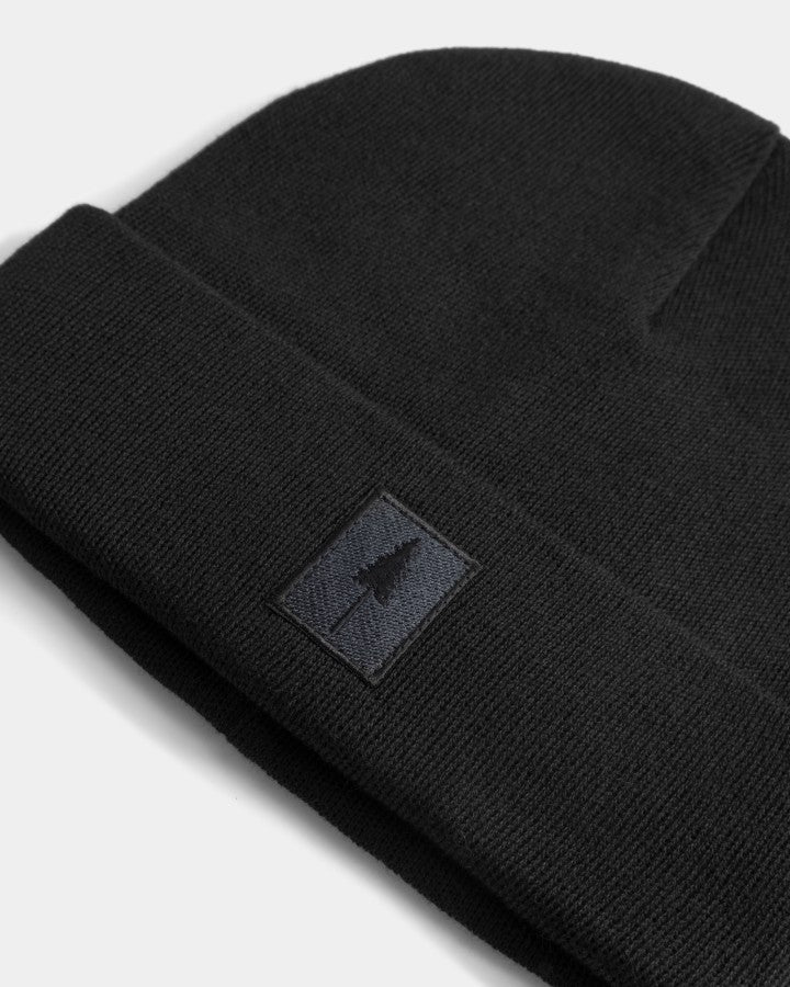 NIKIN Treeanie Classic Patch Beanie Black Baumwolle