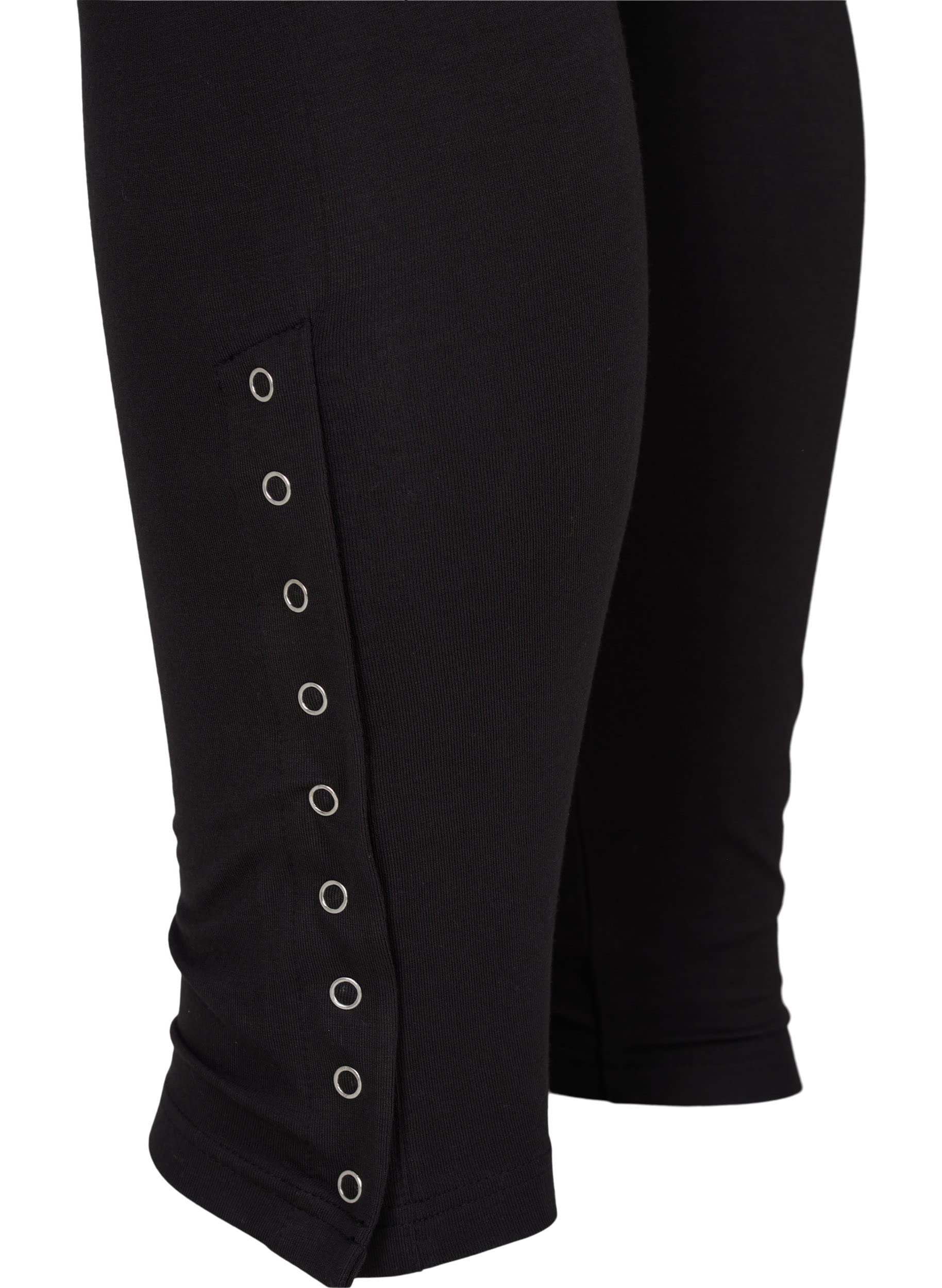 Zizzi Leggings Viskose Druckknöpfe Große Größen