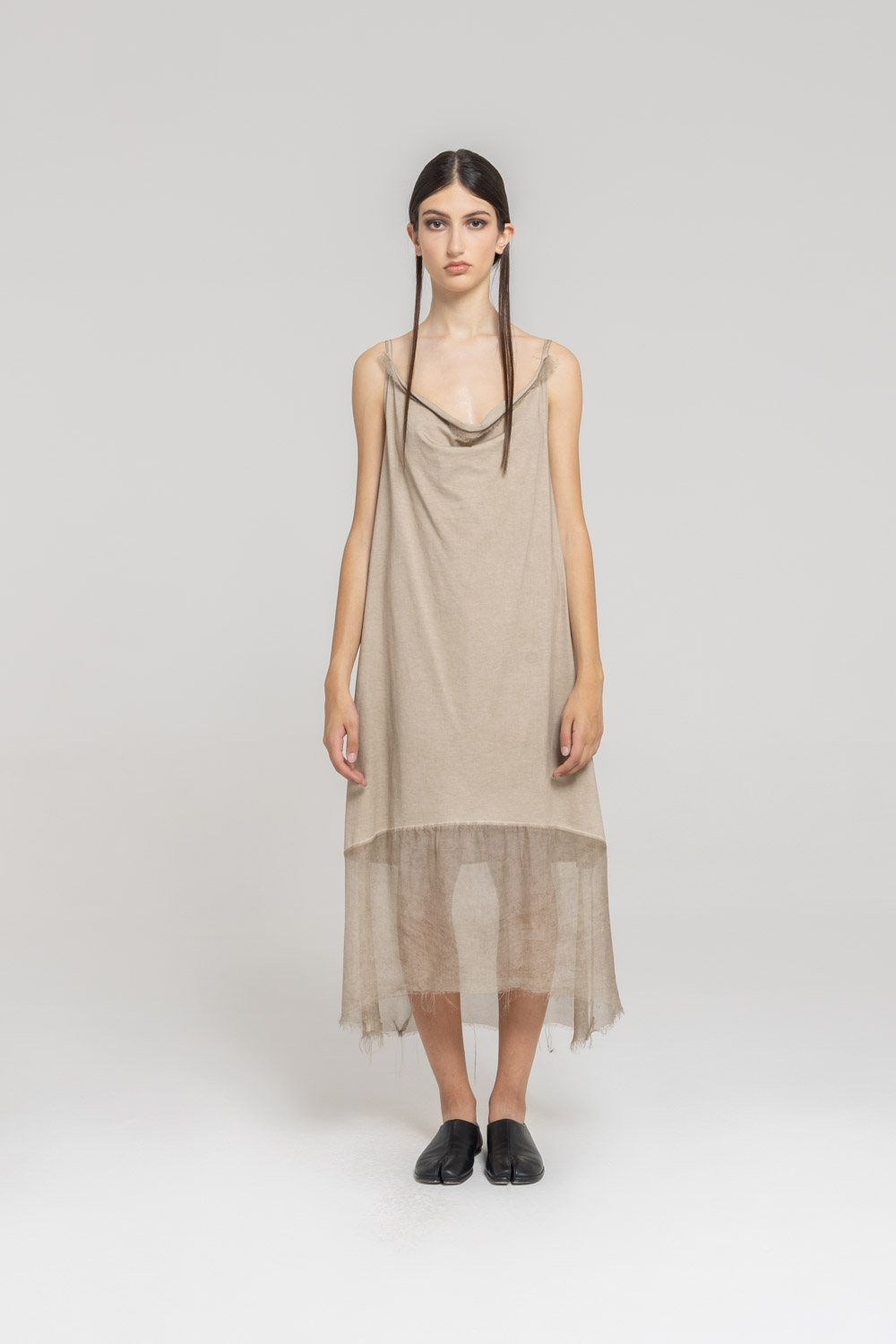 Sanctamuerte Abiti Abito Lungo Jersey Maxikleid Baumwolle