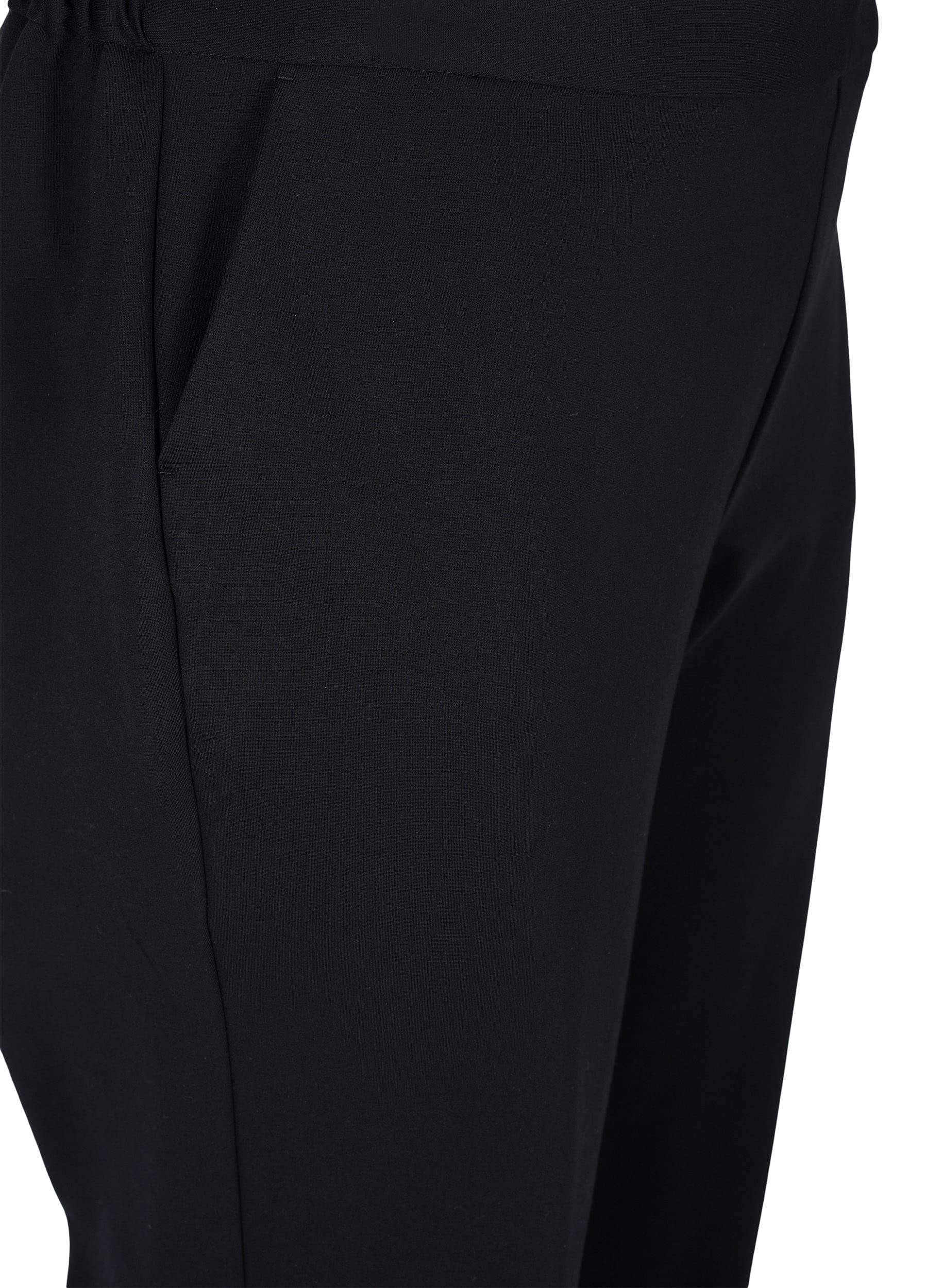 Zizzi Weite Hose Damen Schwarz Gr 50-52 mit Taschen