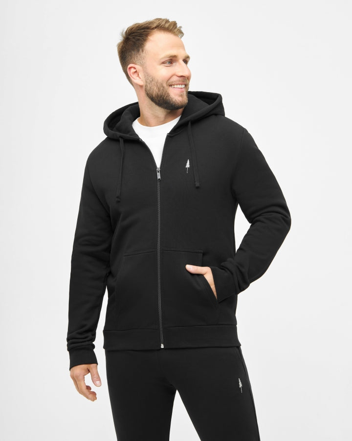 NIKIN TreeHoodie Jacket Kapuzenjacke schwarz Bio