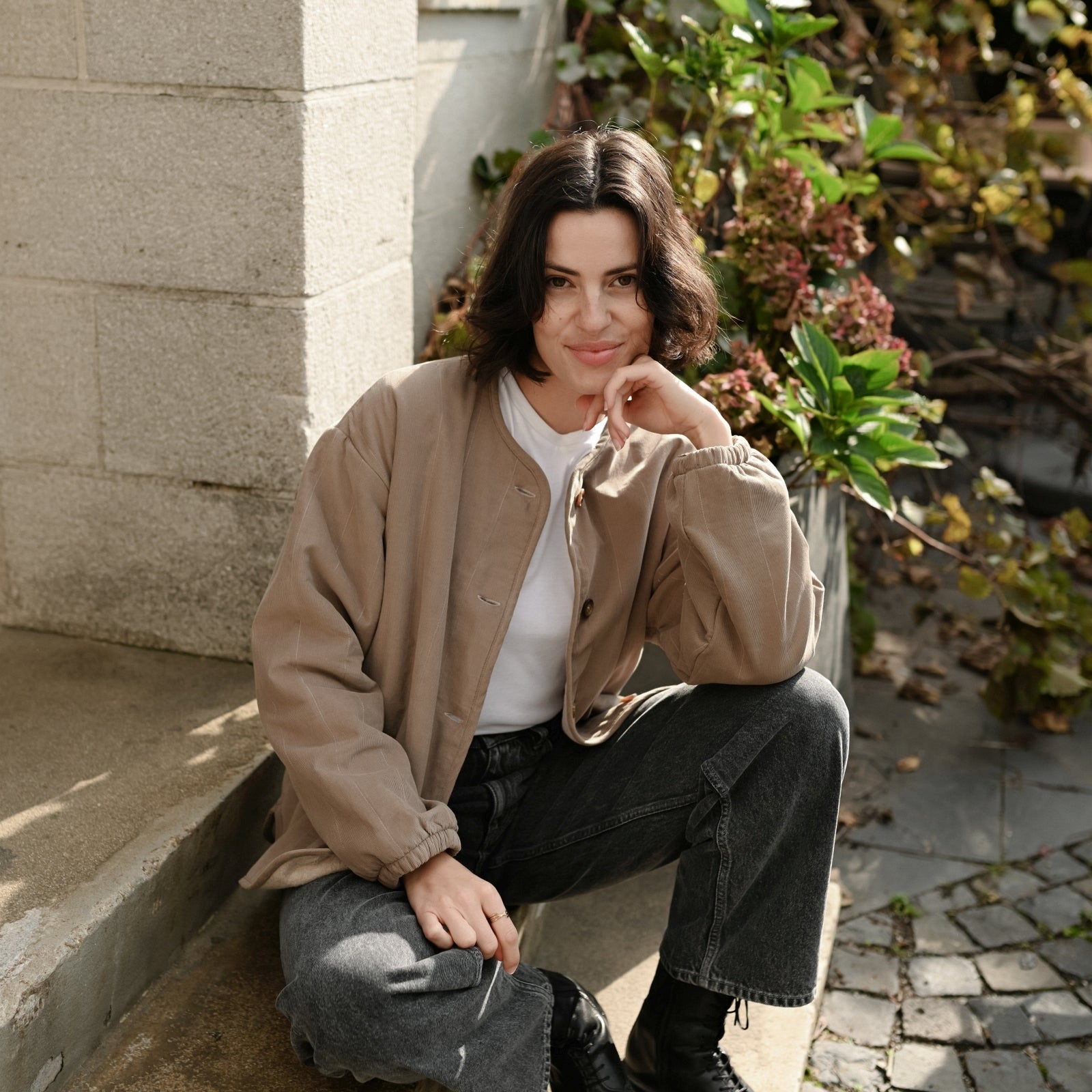 NORDLICHT Jana Cord Jacke Braun – Bio-Baumwolle
