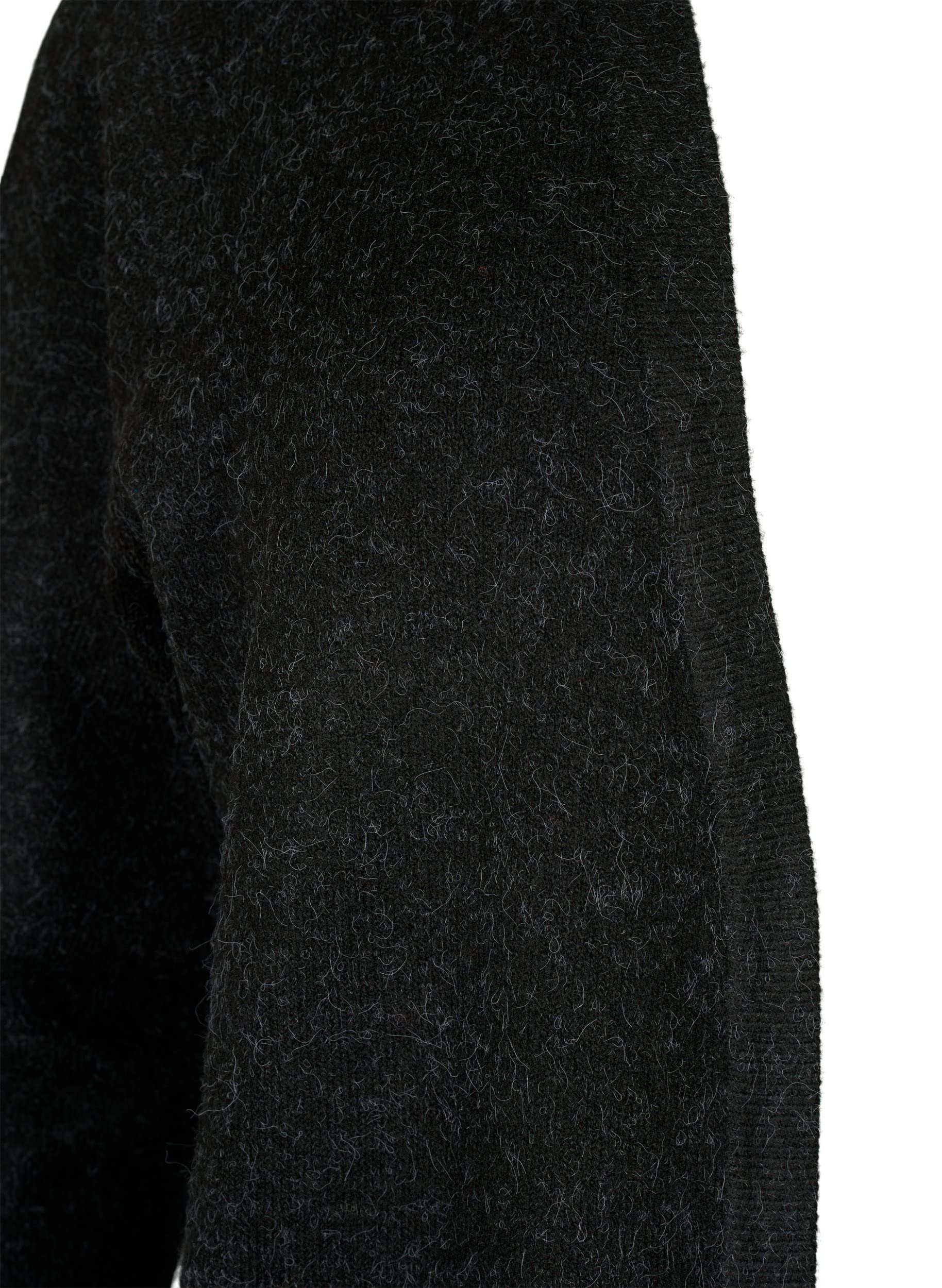 Zizzi Cardigan Lang Meliert mit Taschen Damen