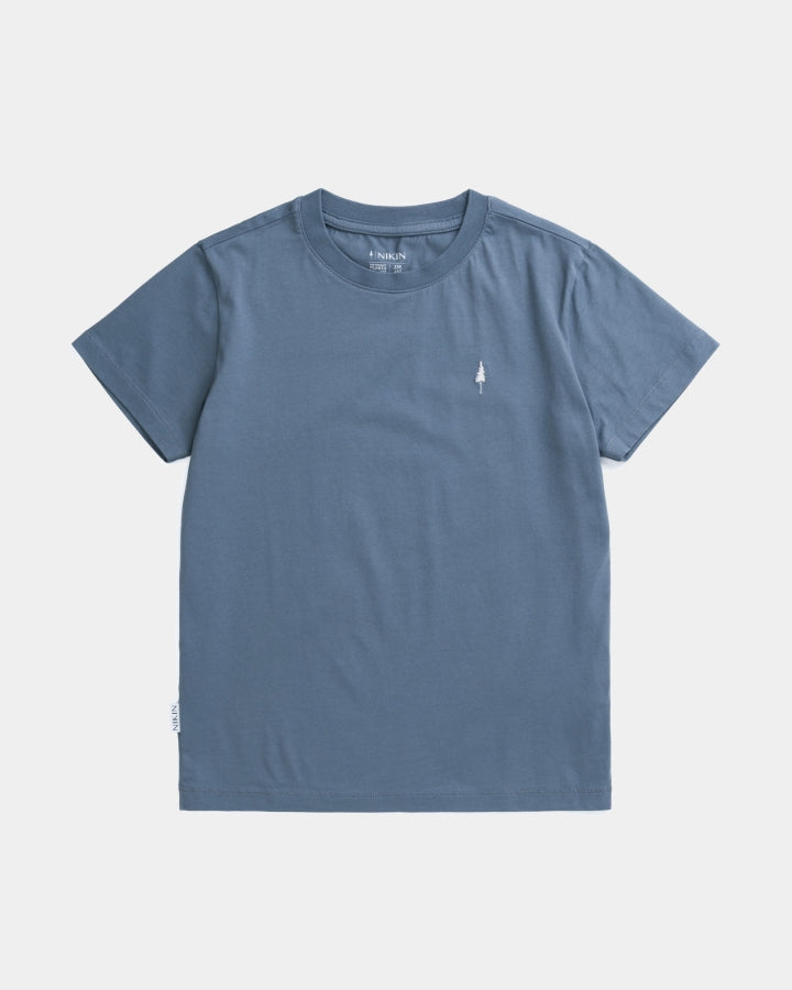 NIKIN TreeShirt Kids T-Shirt Steel Blue Bio-Baumwolle