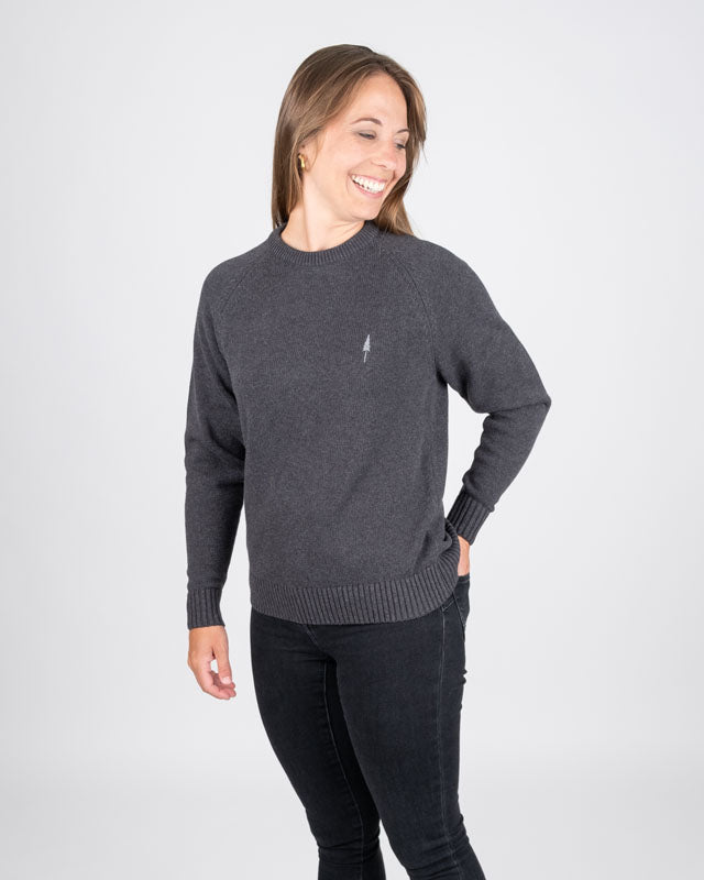 NIKIN TreePullover Cosy Pullover Anthracite Mel Grau