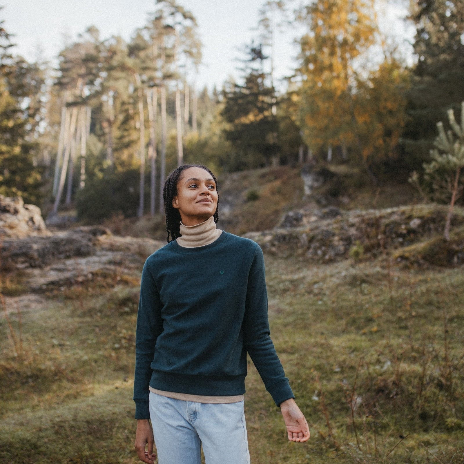 NORDLICHT Sanna Sweater Pullover Bio-Baumwolle Gr. M