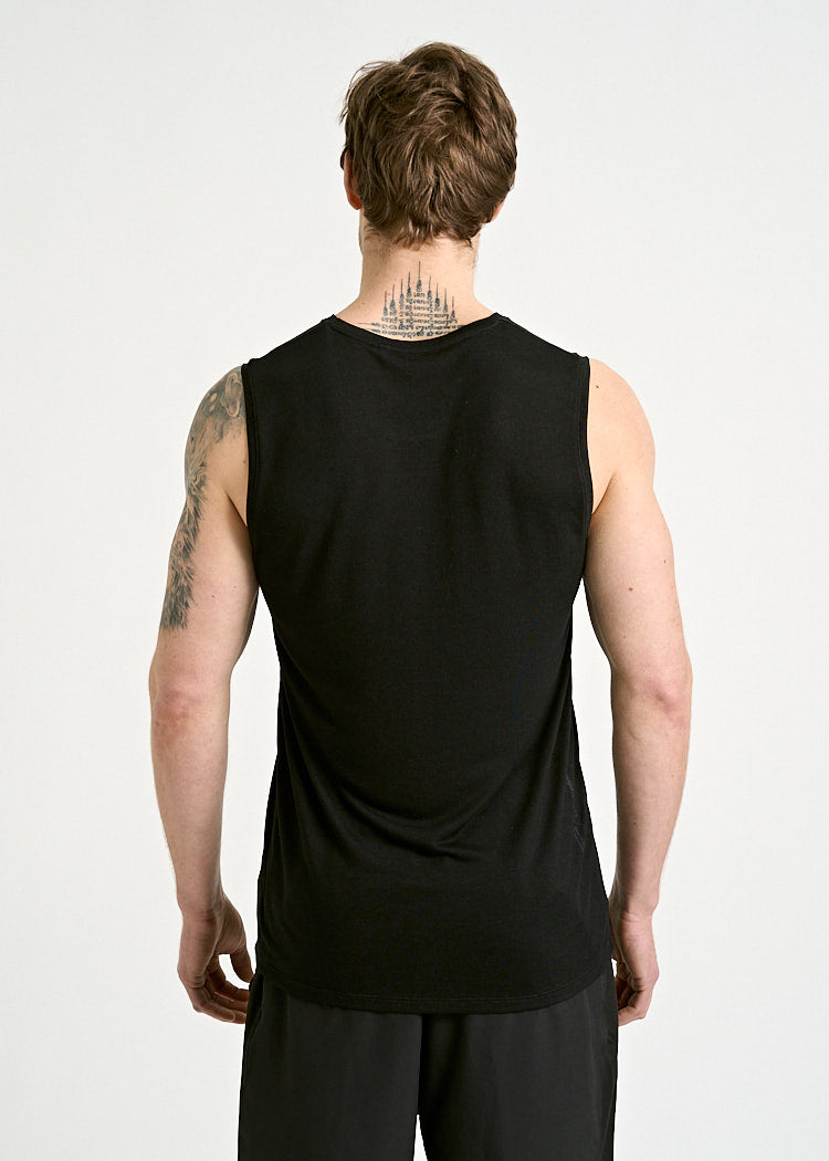 Wijld T-Shirts & Tops Sportshirt Arian Sleeveless Schwarz Herren