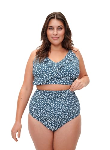 Zizzi Swim Bikinihose Blumenprint High-Waist 42-60