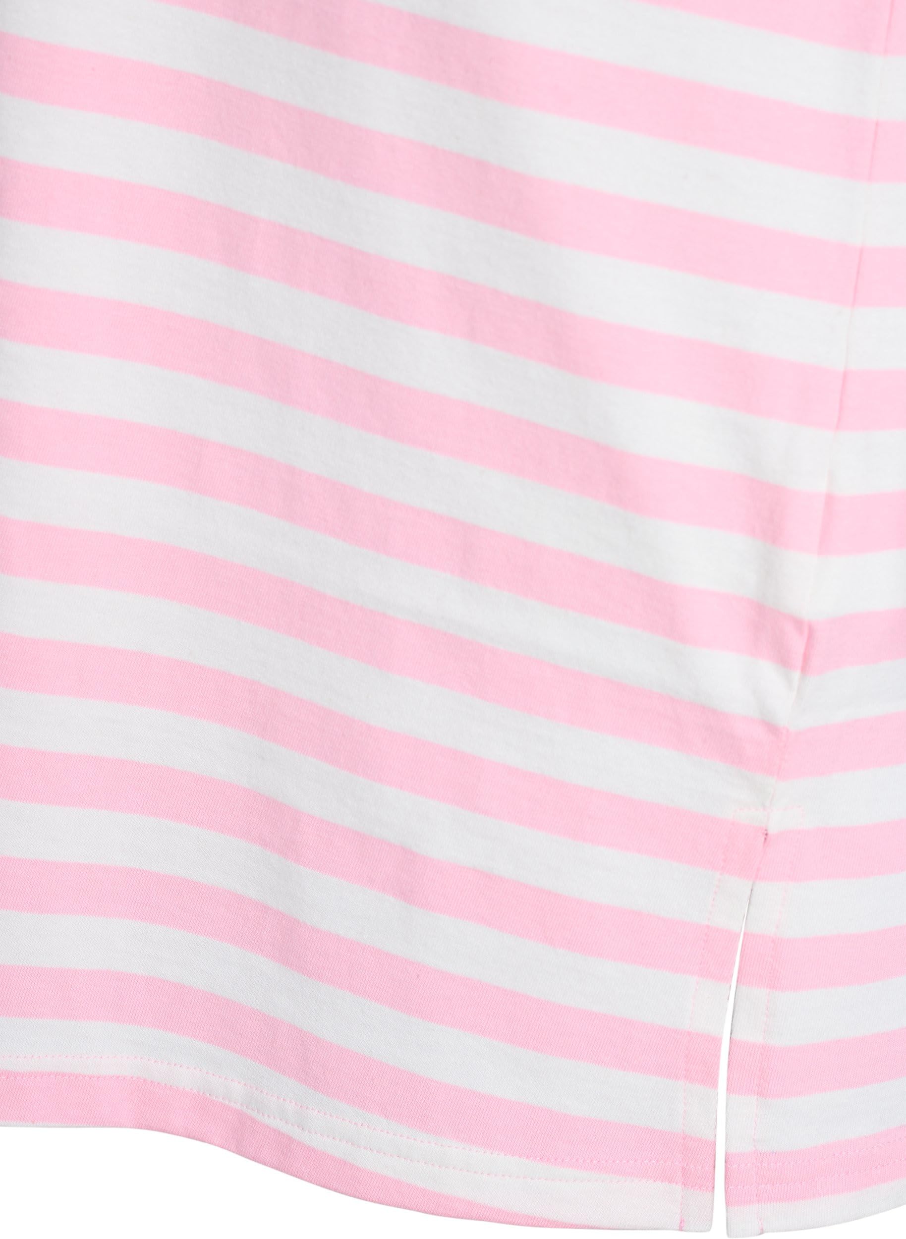 Zizzi Nachtshirt Streifen Damen Bio-Baumwolle Nachthemd