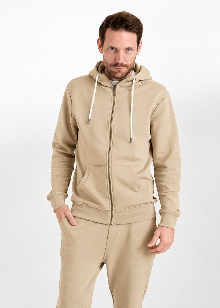 Wijld Leon Pebble Herren Sweatjacke Kapuze Bio