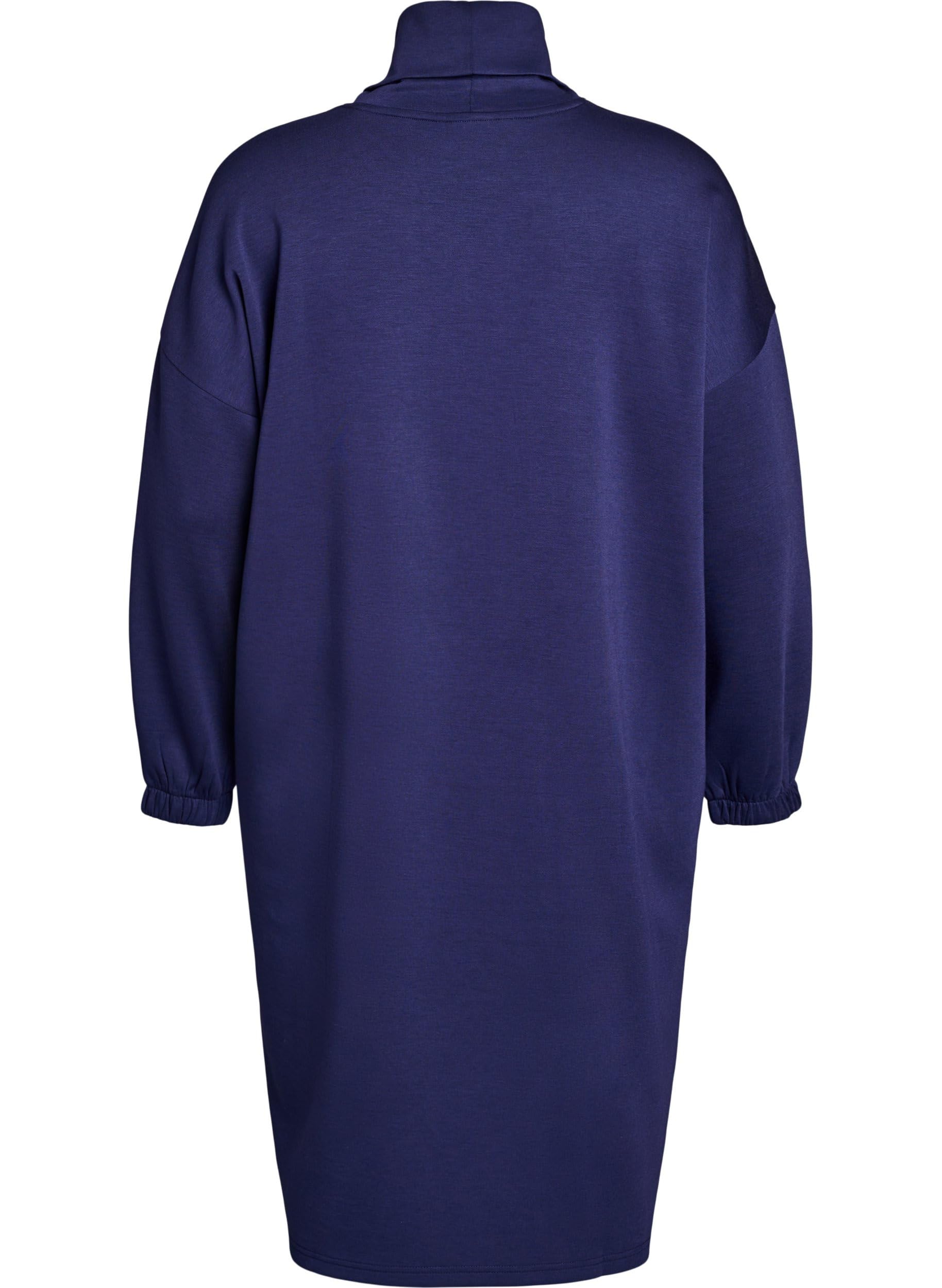 Zizzi Dresses Midikleid Große Größen Evening Blue Modal