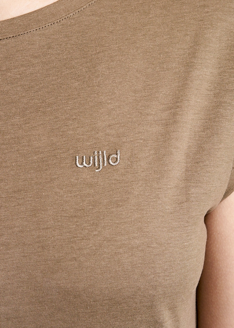 Wijld Elena WoodShirt Damen Shiitake Slim Lyocell Bio