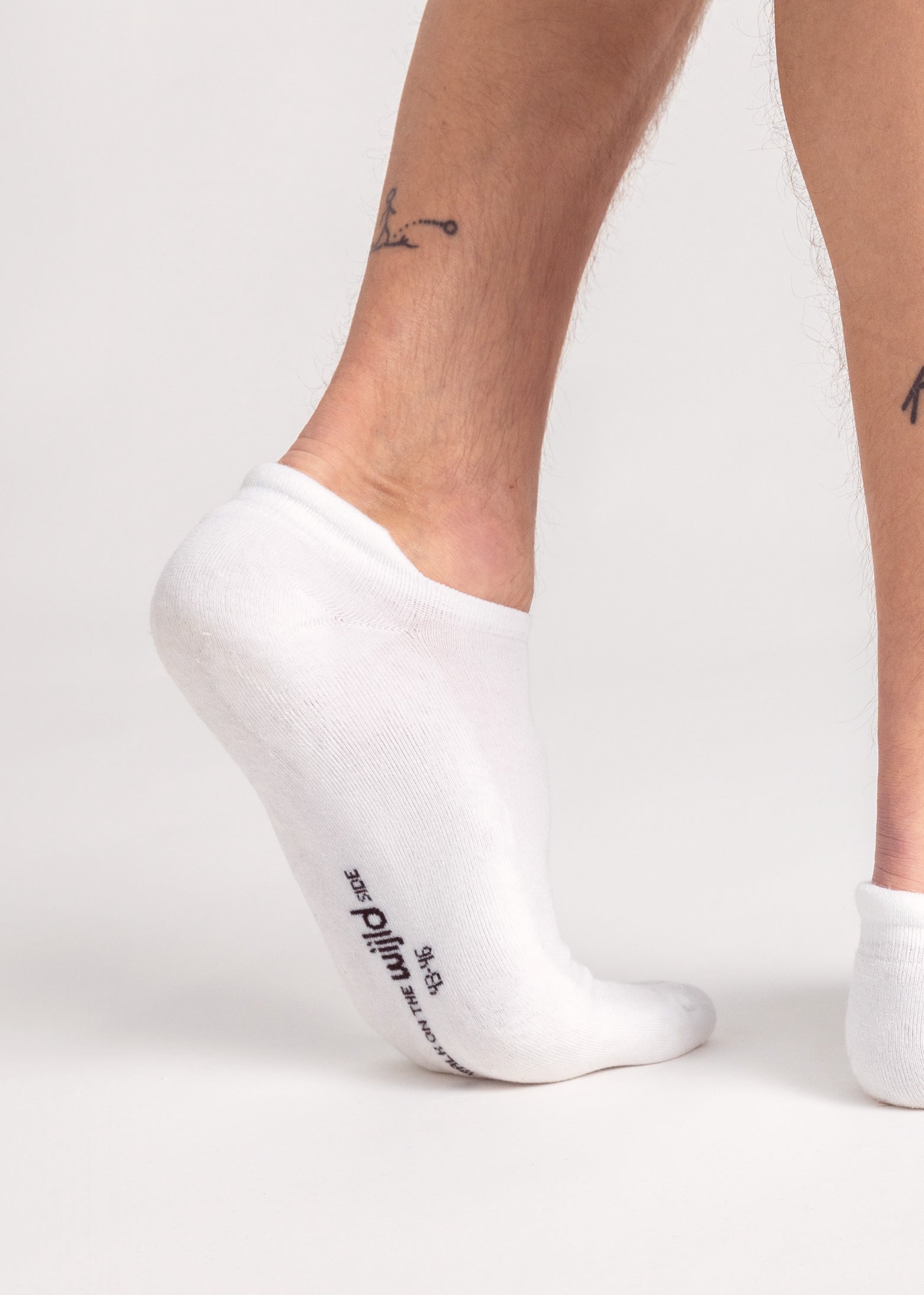Wijld Woodsocks Sneakersocken Bright White Lyocell-Bio-Baumwolle
