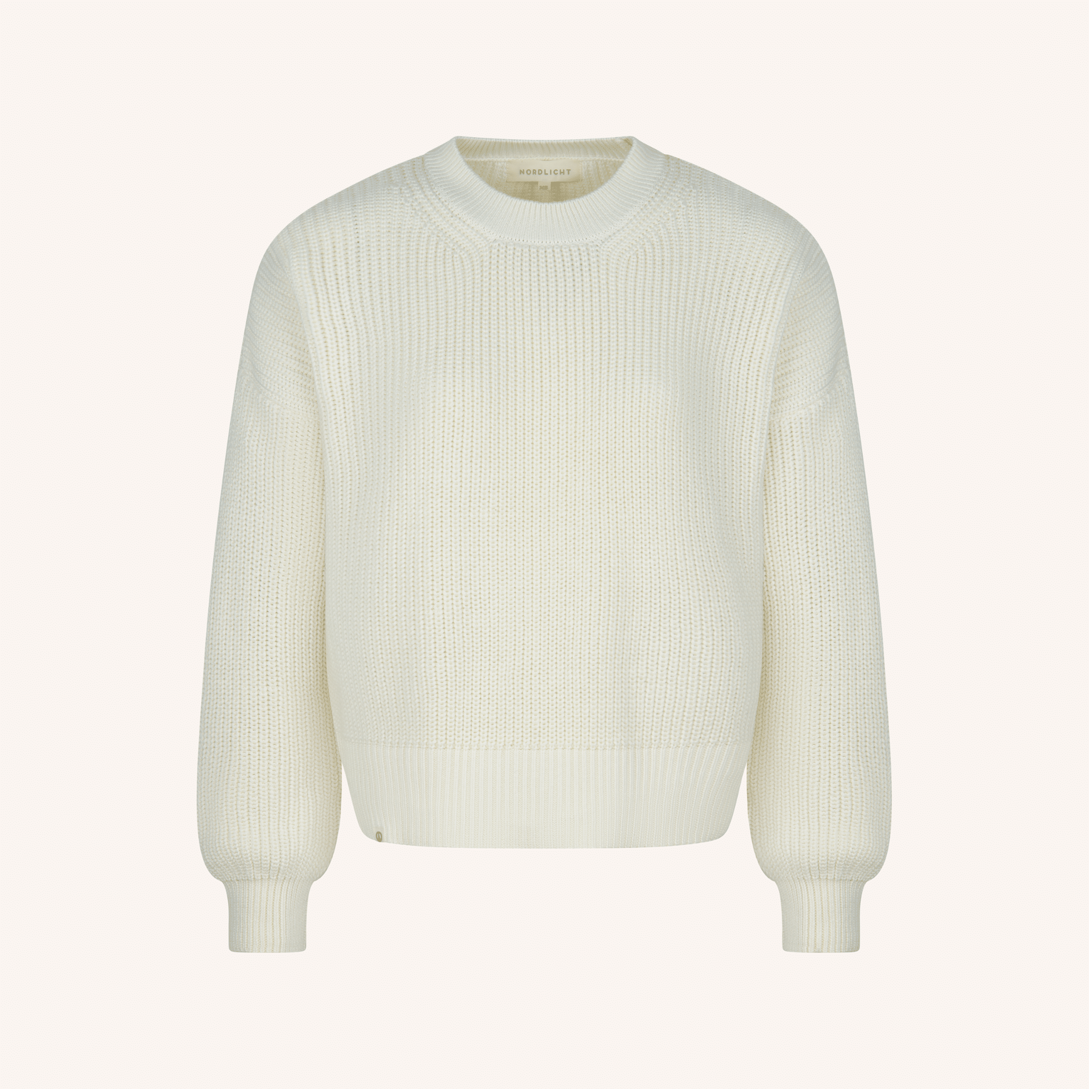 Nordlicht Mara Grobstrick Pullover Natur Bio-Baumwolle