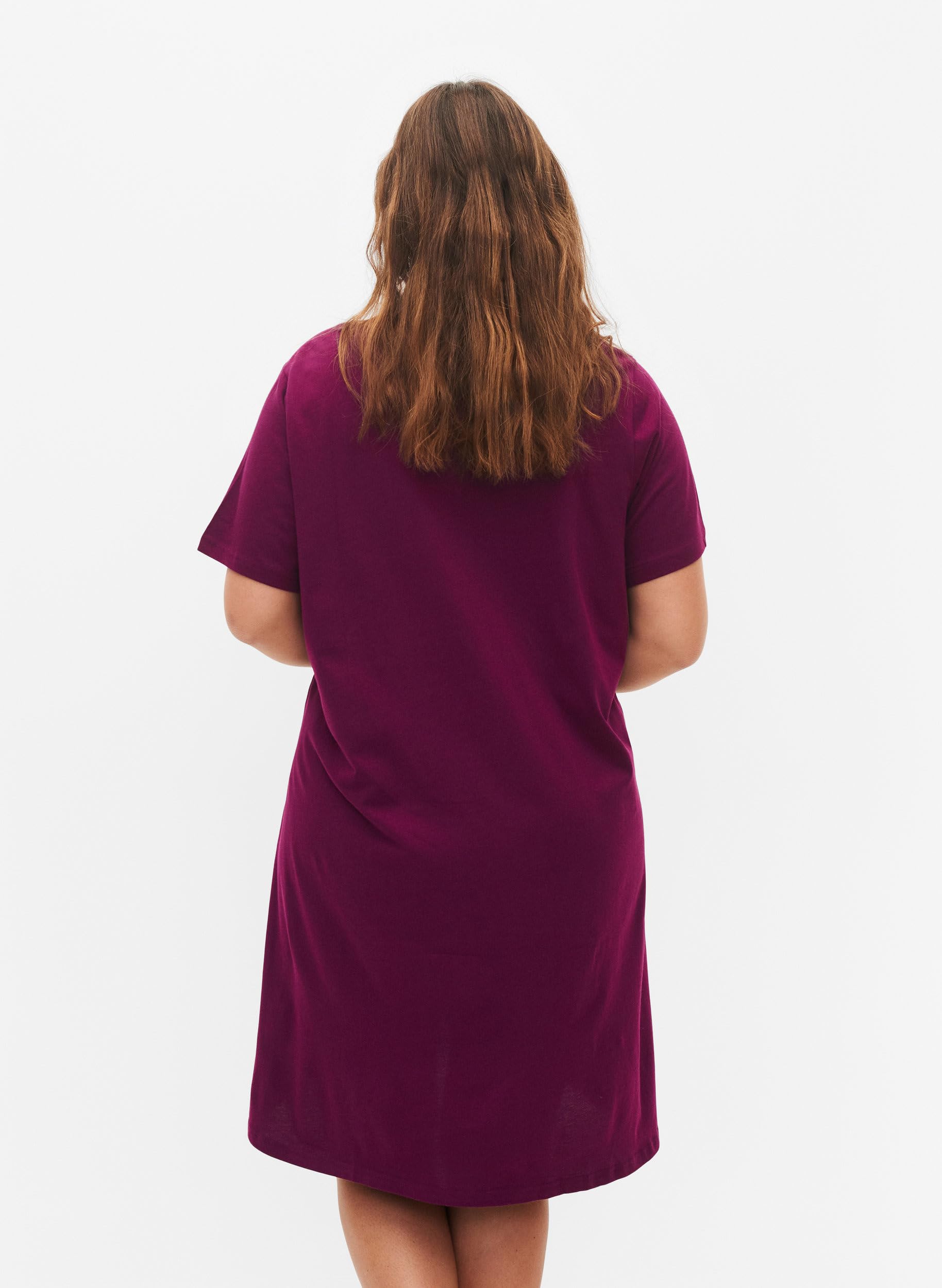 Zizzi Nightwear Nachthemd Kurzarm Bio-Baumwolle 2er Pack